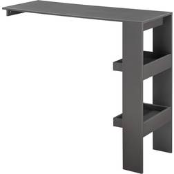 [en.casa] Wall-Mounted Dark Grey Table de bar 45x120cm